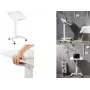 Logilink - Käru - sülearvutile/tahvelarvutile - mobiilne, pneumaatilise kõrguse reguleerimisega - Plast, puitlaastplaat, teras, melamiin, robustne alumiinium - Valge (EO0035)