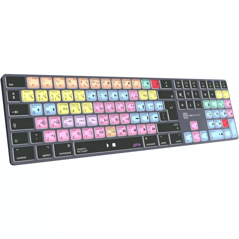 Klaviatuur LogicKeyboard LKB-PT-TM — Täissuuruses (100%) Bluetooth QWERTZ German, titaanhall