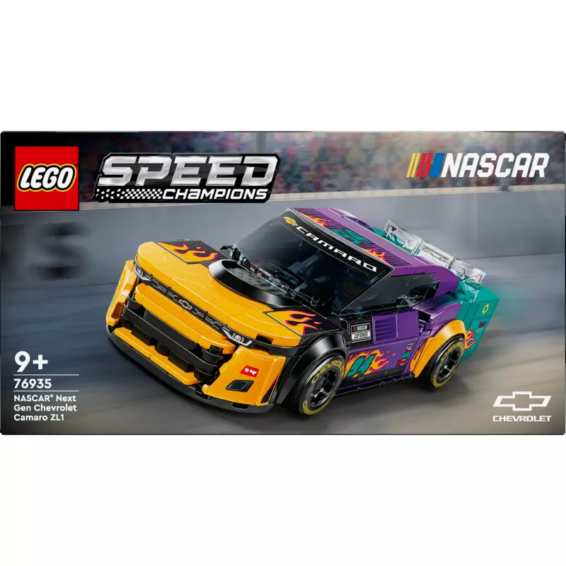 Ehituskomplekt LEGO Speed Champions 76935 NASCAR Next Gen Chevrolet Camaro ZL1, 328 tk, 1 minifiguur, vanus 9+
