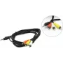 Audio kaabel Gembird 3,5 mm – 3×RCA, 2 m, must (CCA-4P2R-2M)