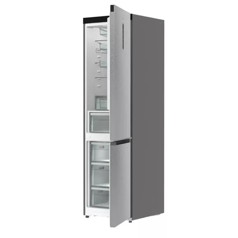 Külmik-sügavkülmik Gorenje NRB620E61X4WFE, eraldiseisev, roostevaba teras, kogumaht 413 L, sügavkülmik all 130 L, NoFrost, LED-ekraan