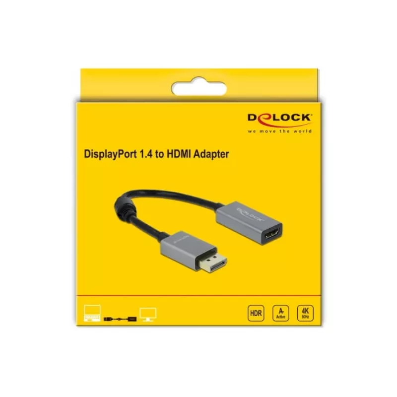 Aktiivne DisplayPort 1.4 - HDMI adapter DeLOCK 66436