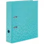 HERMA Color ring binder A4 Turquoise D-ring Cardboard 1 pc