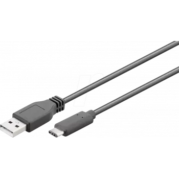Wentronic 41074 USB-kaabel 1 m 3.2 Gen 2 (3.1 Gen 2) USB-A USB-C Must (41074)