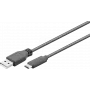 Wentronic 41074 USB-kaabel 1 m 3.2 Gen 2 (3.1 Gen 2) USB-A USB-C Must (41074)