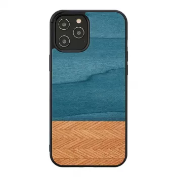 Telefoniümbris man and wood iPhone 12 Pro Max'ile denim Must
