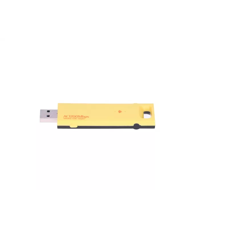 Juhtmevaba USB-adapter Extralink U1200AC AC1200 kaheribaline, kollane plastik