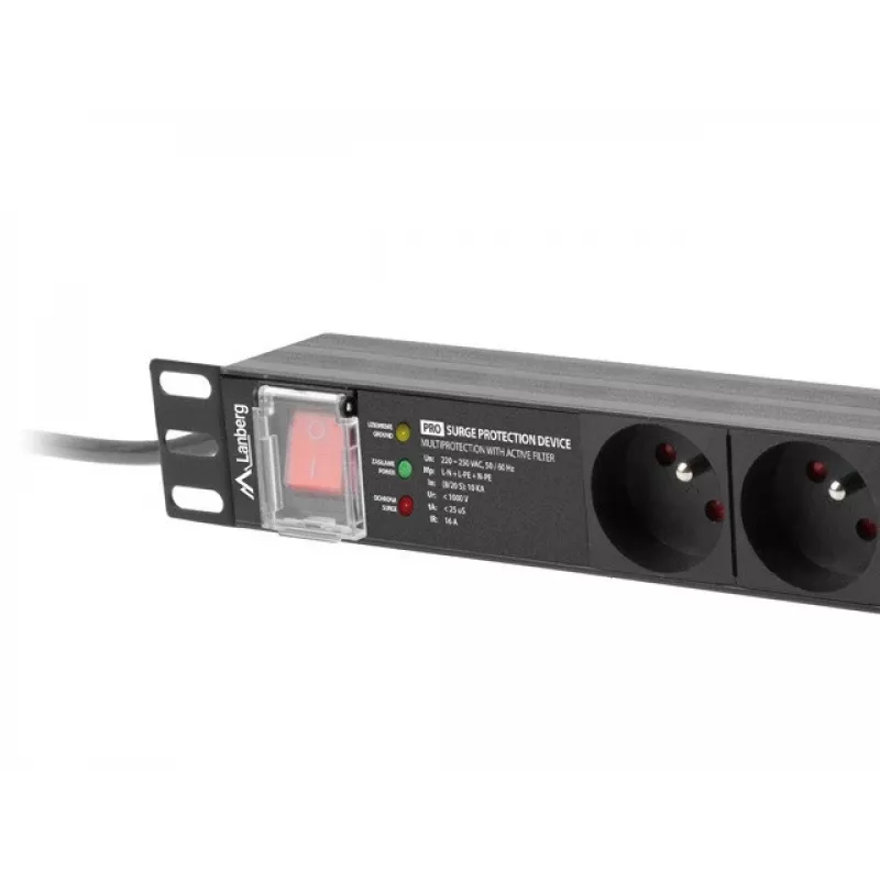Toitejaotusseade PDU Lanberg PDU-PRO-07E-0200-BK