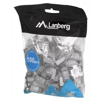 LANBERG RJ-45 pistikupesa PLS-5000EZ, Cat5e, F/UTP (FTP), hall, 100 tk