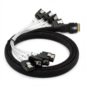 Sisemine kaabel BROADCOM x8 8654 kuni 8×1 SATA, 1 m pikkus