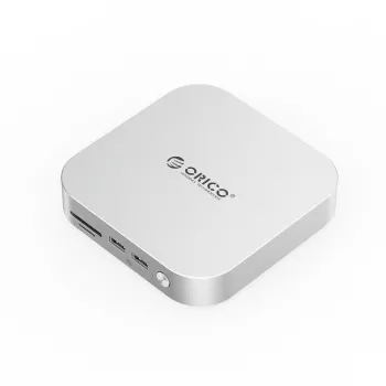 M.2 NVMe pesaadapter ORICO M49P-EU-SV-BP — USB-C 10 Gbps, metallkorpus