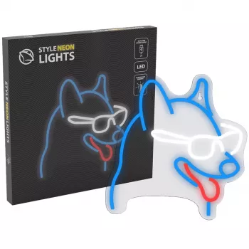 Neoonvalgusti MANTA Neon Lights Koer prillidega Manta SNL69MT — dekoratiivne LED-neoonseinavalgusti
