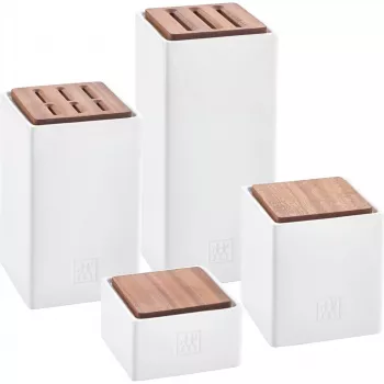 Keraamiliste säilitusanumate komplekt, 4 tk, ZWILLING 1002267 – glasuuritud, virnastatavad, õhukindlad tee, kohvi, suhkru, vürtside jaoks