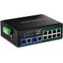 Tööstuslik gigabitarvõrgulüliti TRENDnet TI-BG108 — 10‑pordiline, 400W PoE++