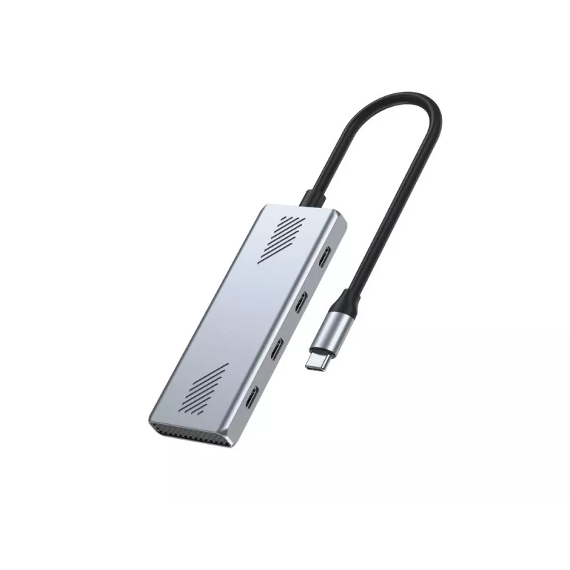 GEMBIRD USB-C 3.2 Gen 2 4‑pordiline jaotur UHB-CM-U310-C4-01