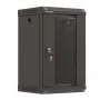 Lanberg WF11-3309-10B seinakapp 9U Seinale paigaldatav kapp Must