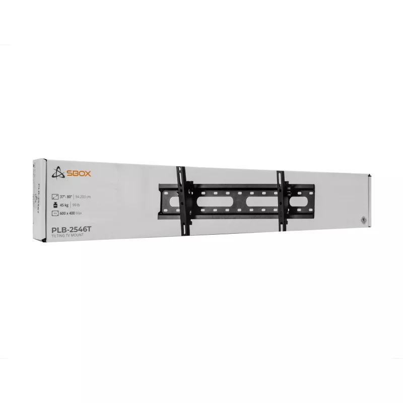 Kinnitusklamber SBOX PLB-2546T-2 37–80-tollistele ekraanidele, 45 kg kandevõime, 600×400 mm VESA