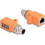 DeLOCK 60617 kaabelsoomuundur M12 RJ45 Violetne