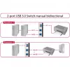 DeLOCK 87667 USB 3.0 2-pordiline kahesuunaline jagamislüliti