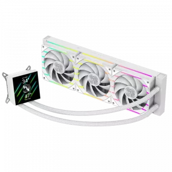 Gamemax | CPU Liquid cooler | HAILSTORM 360 LCD | Valge