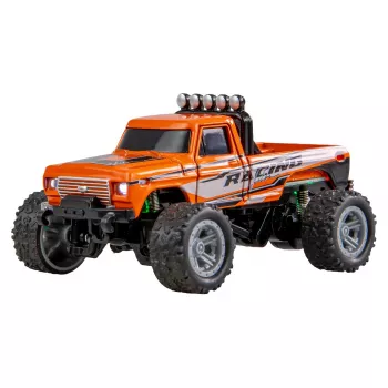 Kaugjuhitav Monster Truck Amewi DieCast 1:64 RTR Oranž, survevalatud kere, sõiduvalmis