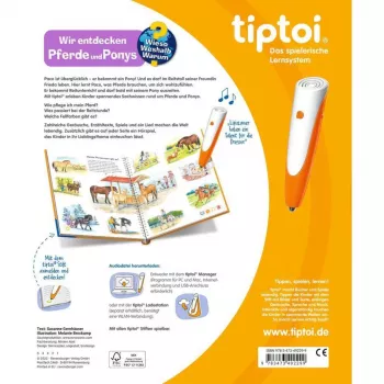 tiptoi Miks? Kuidas? Milleks? Avastame hobuseid ja ponisid, õpiraamat
