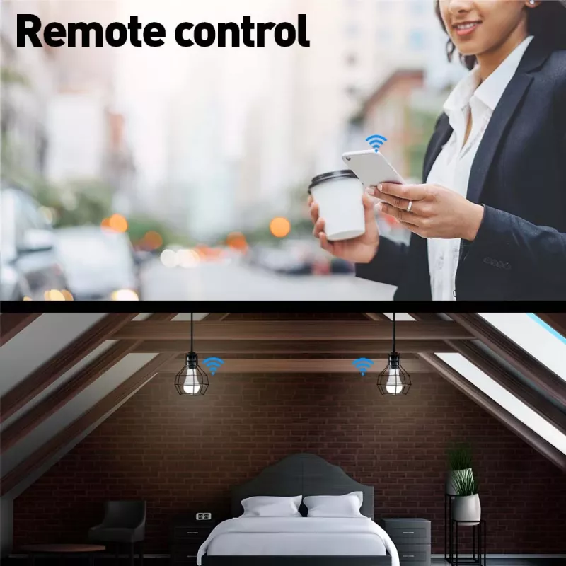 Tellur TLL331341 nutikas WiFi-pirn, 9 W, RGB, hämardatav — Wi‑Fi RGB LED 9W, hämardatav