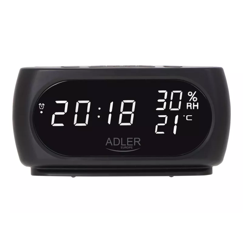Adler AD 1186 äratuskell Digitaalne äratuskell Must