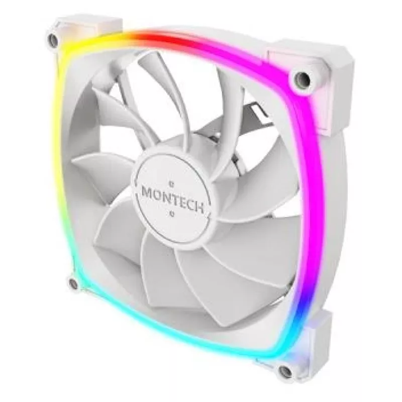 Montech RX120 PWM arvutikorpuse ventilaator 12 cm valge 3 tk