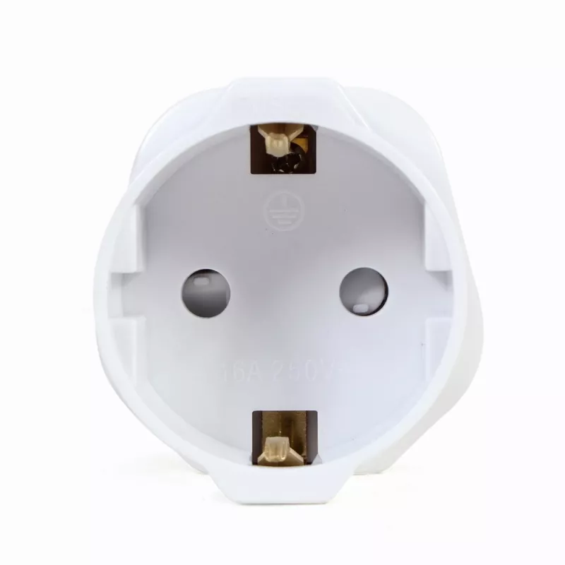 Gembird A-AC-EUFUKM-01 vahelduvvoolu toiteadapter, EU Schuko pistikupesast UK pistikule, 13 A