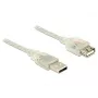 USB-kaabel DeLOCK 83881 USB 2.0 1 m USB A Transparentne