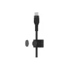 Kaabel BoostCharge USB-C/USB-C punutud silikoon 2 m, must