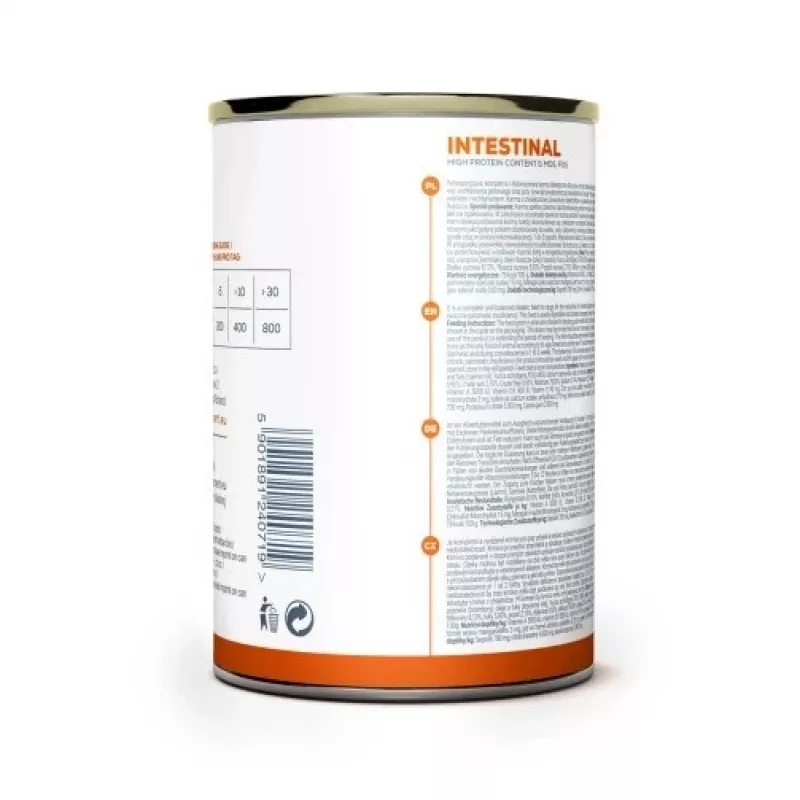 Märg koeratoit VETEXPERT Veterinary Diet Intestinal 400 g, linnuliha, teraviljavaba, seedekirurgiajärgseks taastumiseks