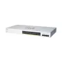 Hallatav 2. kihi Gigabit PoE lüliti Cisco CBS220-24FP-4G — 24x Gigabit RJ-45, PoE, 56 Gbit/s, MAC 8192, rack-kinnitus