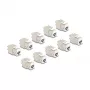 DeLOCK 88119 võtmemoodul lame valge RJ-45 10 tk