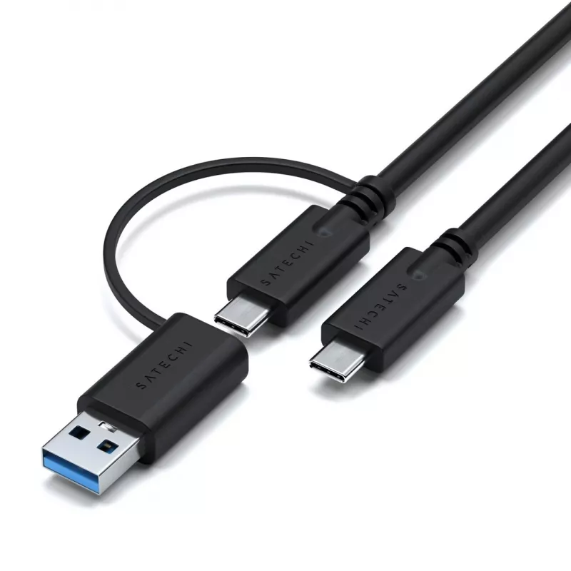 Satechi Triple 4K Display Wired Dock Must Hõbedane 4K Ultra HD 60 Hz
