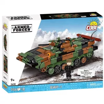 Ehitusklotside komplekt Cobi Armed Forces BWP-1 2630 — Poola/Ukraina amfiibse soomustransportööri mudelikomplekt