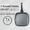 Grillpann Russell Hobbs RH01861EU7 28 cm Crystaltech – mittenakkuva keedupinnaga, lame grillpann