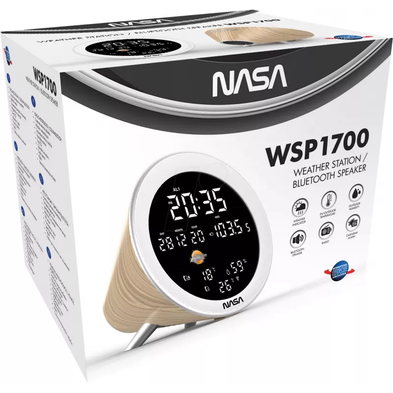 Nasa WSP1700 puidust ilmajaam/kõlar BT Ship