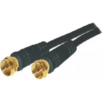 Koaksiaalkaabel S/CONN 80092-G-128CP-S 1,5 m F-tüüp Must