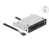 DeLOCK 91708 kaardilugeja USB 2.0 sisemine must hall CF SD MicroSD