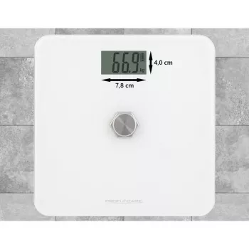 Elektrooniline isiklik kaal Profi-Care PC-PW 3112 – kandevõime 180 kg, täpsus 100 g, 310×310×44 mm, LCD-ekraan