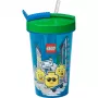 Room Copenhagen LEGO tass kõrrega Iconic Boy Bright Blue (sinine/roheline, 500 ml)
