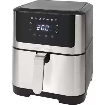 ProfiCook PC-FR 1269 H fritüür Single 8 L eraldiseisev 1800 W kuumaõhufritüür must, roostevaba teras