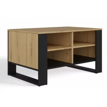Kohvilaud top e shop Topeshop STOLIK KAWOWY ŁAWA MODERN 4P Dąb Artisan Czerń