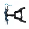 Seinale kinnitatav raam ESPERANZA ERW021 40–85-tollistele lameekraanteleritele, metallist, kallutatav, kaugus 6–50 cm, kandevõime 68 kg, VESA 200x100–600x500 mm