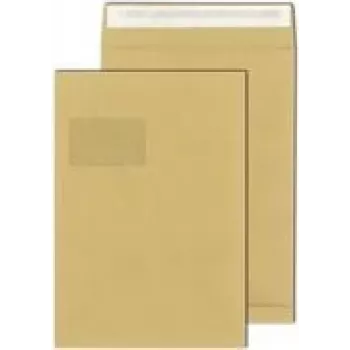 Kokkuvolditav saatekott MAILmedia C4 229×324 mm 40 mm pruun isekleepuv