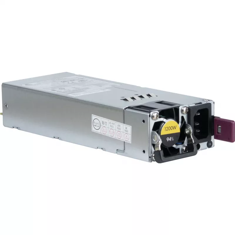 Toiteplokk INTER-TECH R2A-DV1200-N 1200 W 2U, 80 PLUS Platinum, 100–240 V, 50–60 Hz, hall