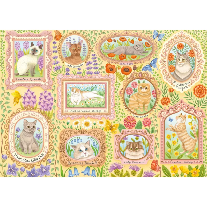 Pusle schmidt spiele Noble Cats in Blossom, 1000 tükki, mudel 59792