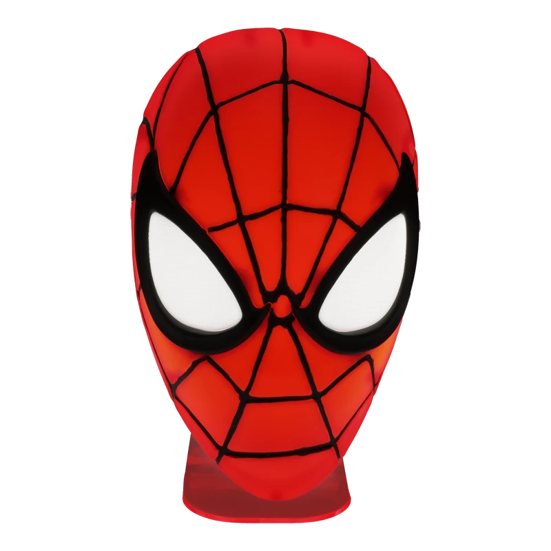 Lauavalgusti Paladone Spiderman Mask Light — Ämblikmehe maski kujundusega temaatiline LED-lamp, USB-toitega, kompaktne voodilamp